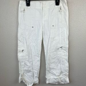 BeBop White Cargo Shorts Size 7 EUC